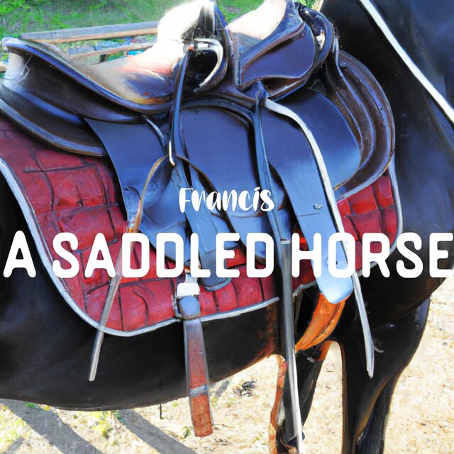 A saddled horse
