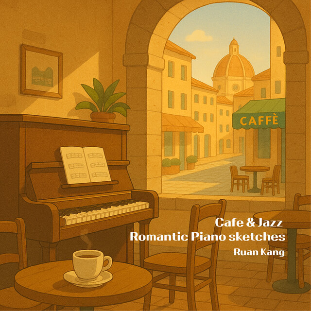 Jazz Piano in the Romantic cafe