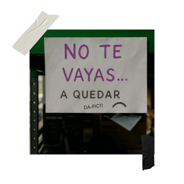 No te vayas... a quedar :(