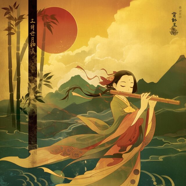 Breath of Stillness in Traditional Calm Japanese Bamboo Flute Music Meditation Relaxation