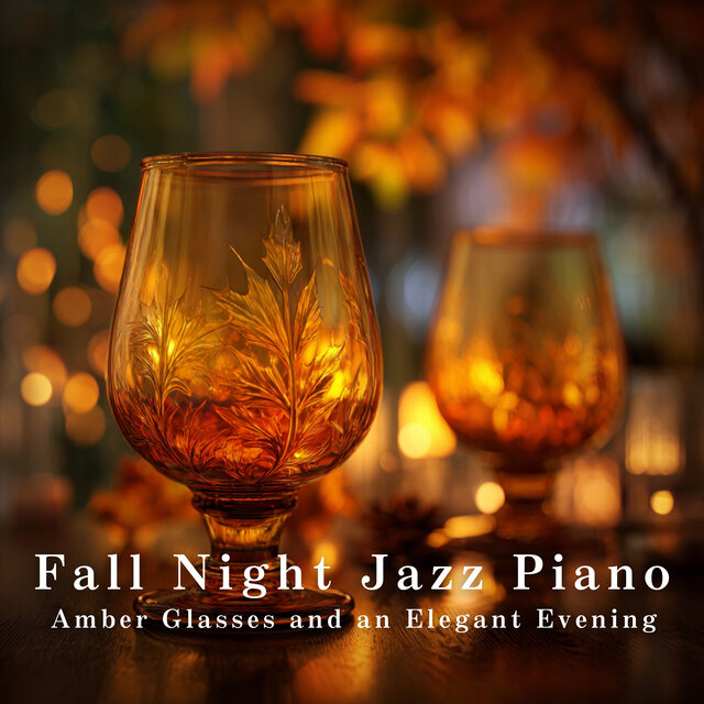 Fall Night Jazz Piano - Amber Glasses and an Elegant Evening