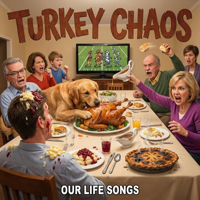 Cover art for album Turkey Chaos (Thanksgiving) by Our Life Songs
