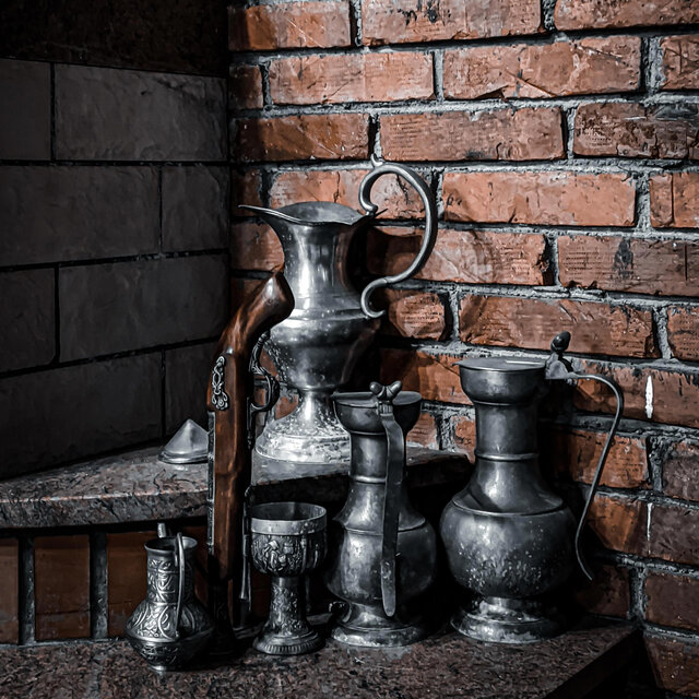 brick in a pot