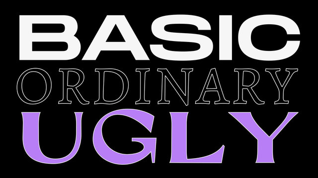 Basic Ordinary Ugly (Lyric Video)