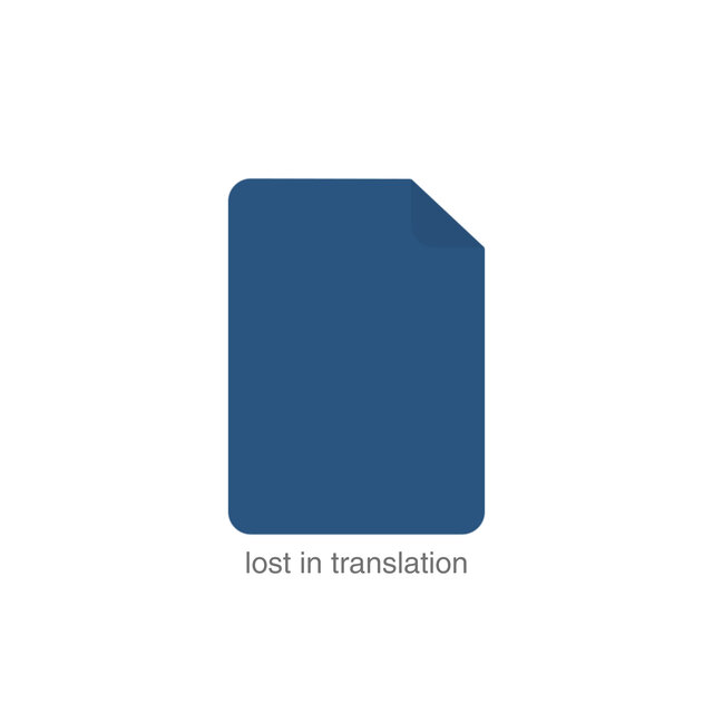 lost in translation