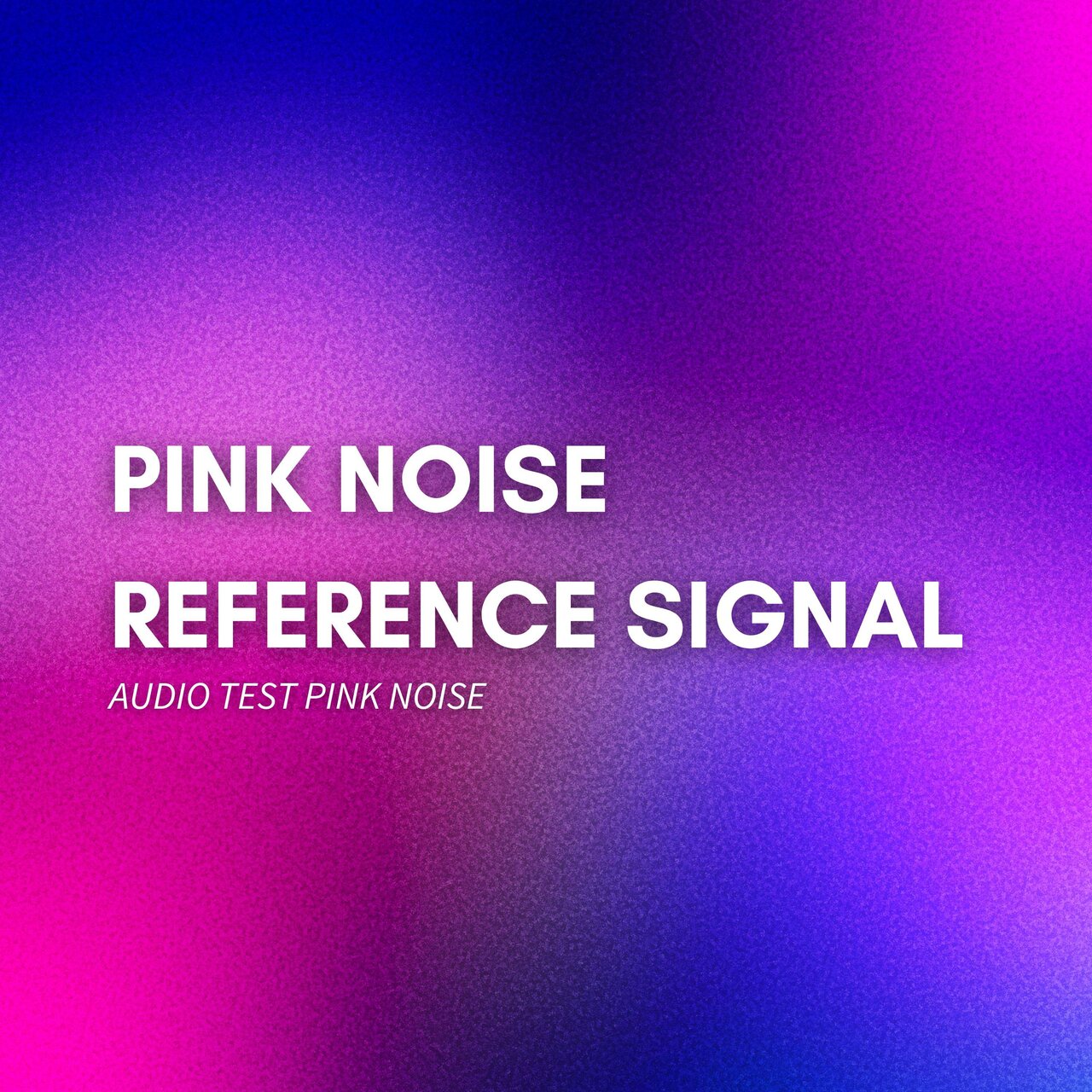 Audio Test Pink Noise on TIDAL