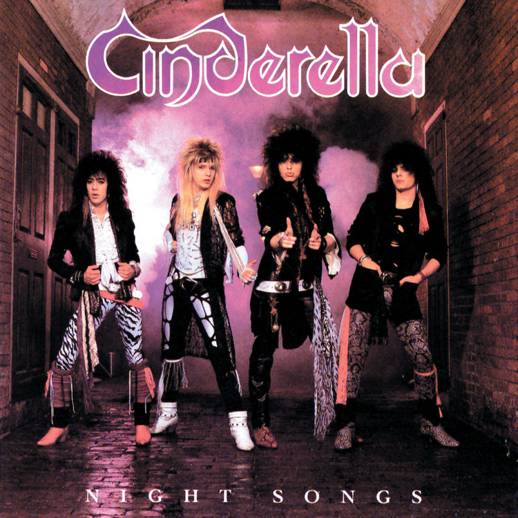 Cinderella Night Songs Album Cover Photo Adult T Shirt Rock Music