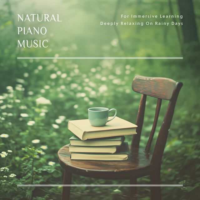 Natural Piano Music For Immersive Learning, Deeply Relaxing On Rainy Days