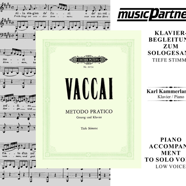 Vaccai: Metodo pratico de canto (Piano Accompaniment for Low Voice)