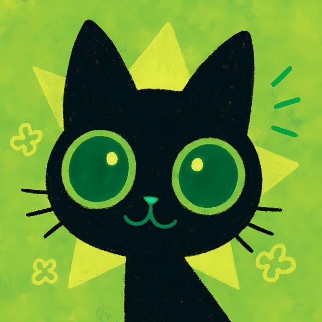 green eyes.