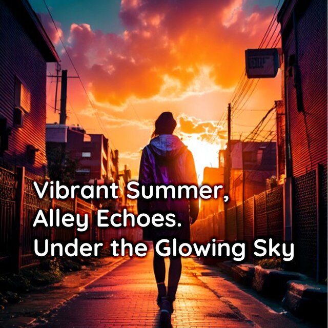 Vibrant Summer, Alley Echoes.Under the Glowing Sky