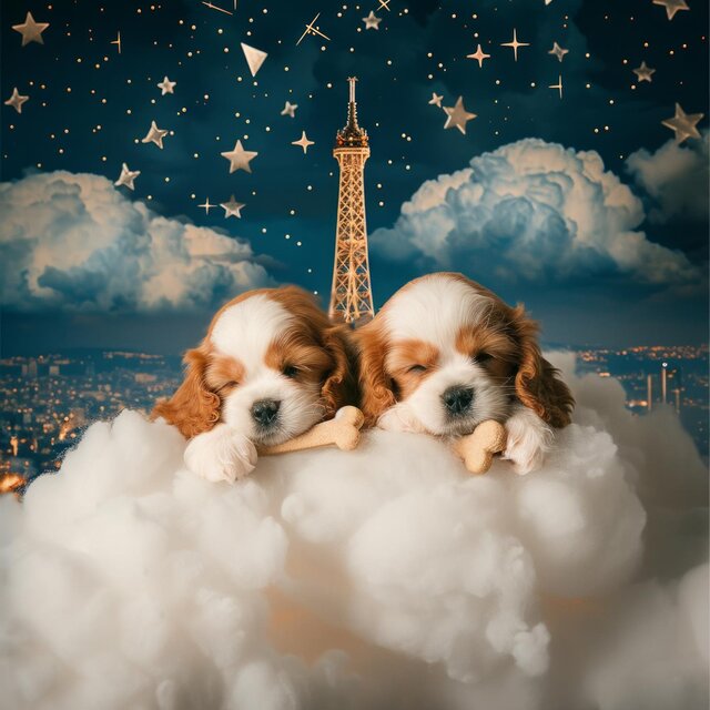 L'Appel du Ciel : Le Chien Rêveur Répond à la Tour Eiffel