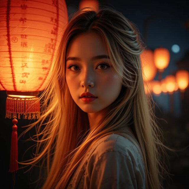 Lantern Glow at Midnight