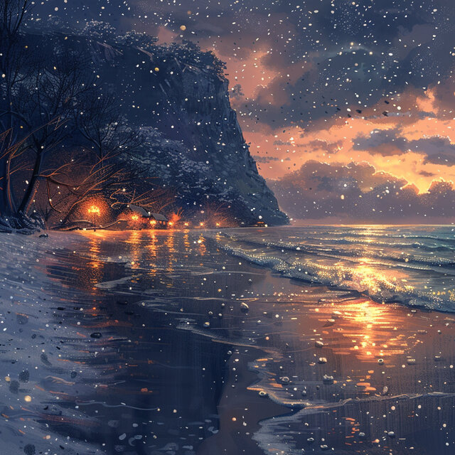 Snow at the Beach