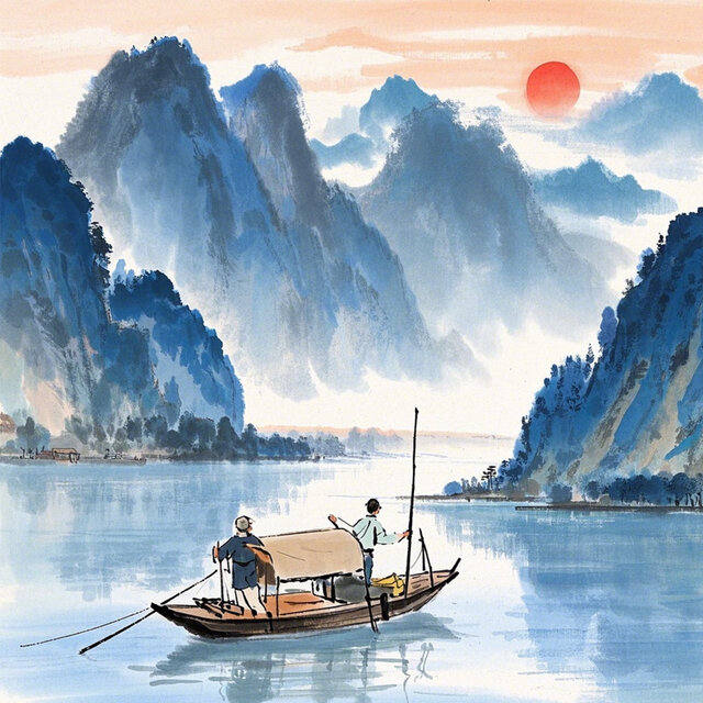归舟望故乡