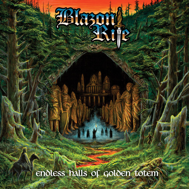 Cover art for album Endless Halls of Golden Totem by Blazon Rite