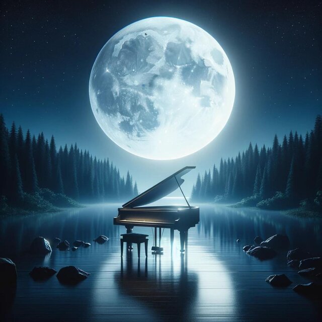Night Deep Rest (Moonlit Piano)