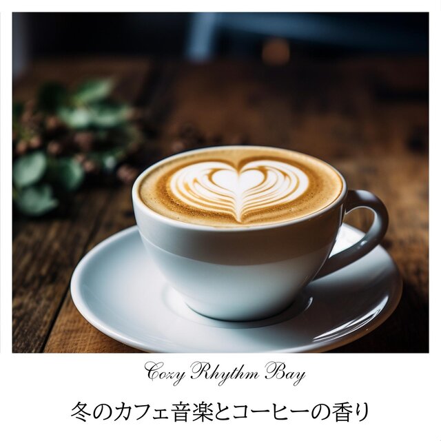 冬のカフェ音楽とコーヒーの香り