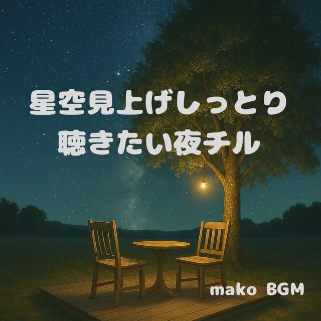 星空見上げしっとり聴きたい夜チル