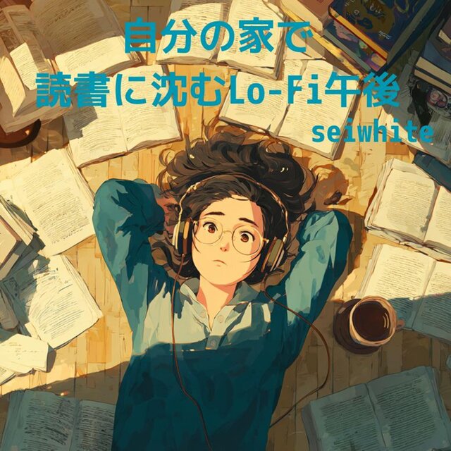 自分の家で読書に沈むLo-Fi午後