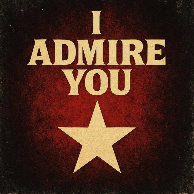 I admire you