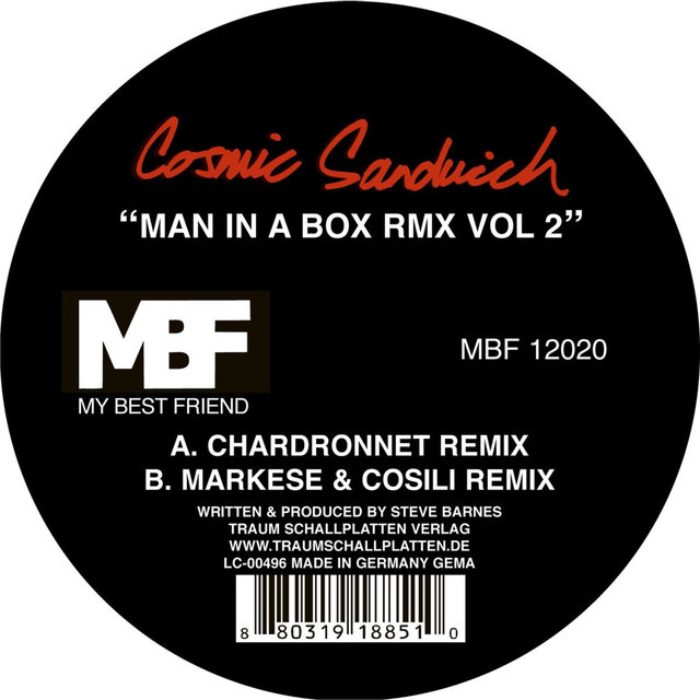 Cover art for album Man in a Box Rmx, Vol. 2 by Cosmic Sandwich