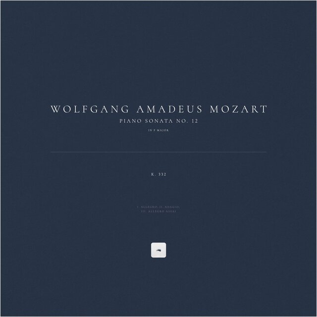 Piano Sonata No. 12 in F Major, K. 332/300k
