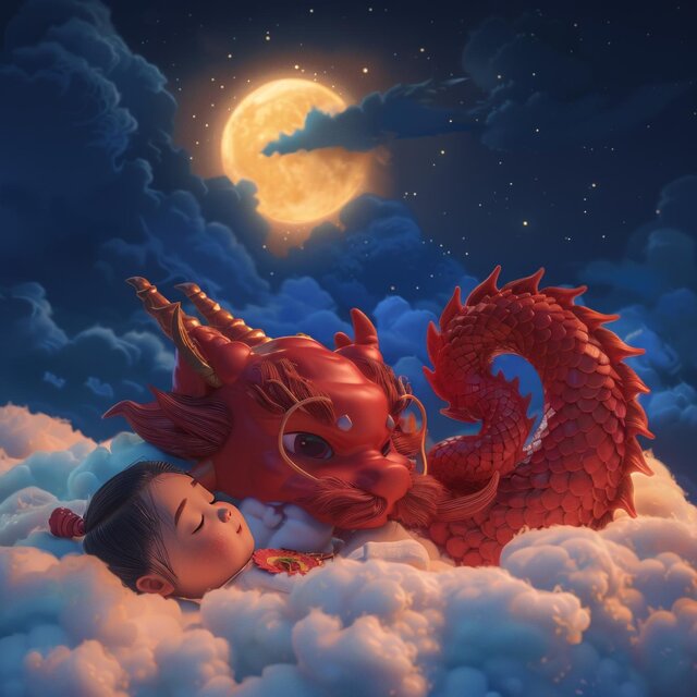 小梦幻谷：婴儿龙的星夜栖息地
