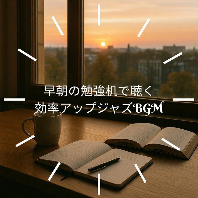 早朝の勉強机で聴く効率アップジャズBGM