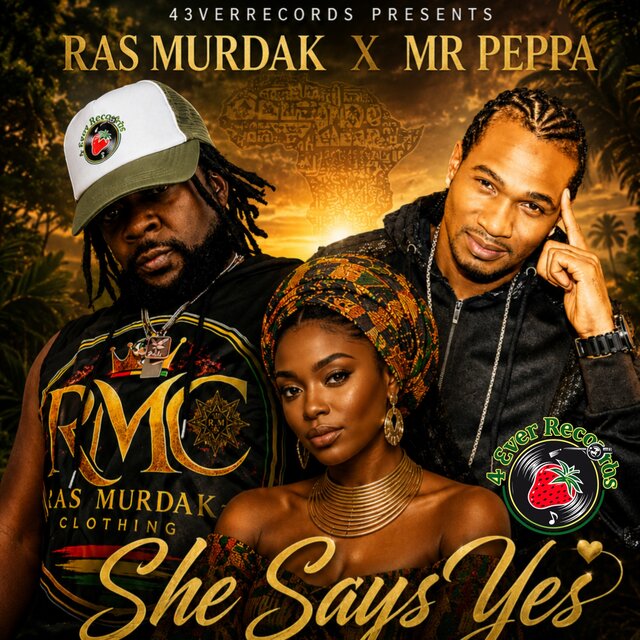 Cover art for album She Says Yes by Ras Murdak, Mr Peppa