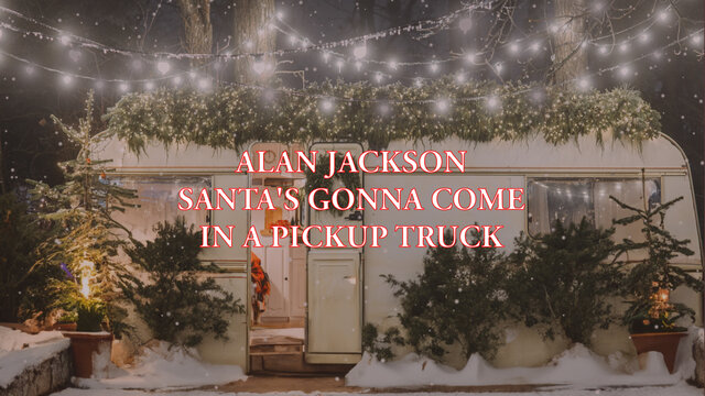 Santa's Gonna Come In A Pickup Truck (with The Chipmunks) (Official Lyric Video)