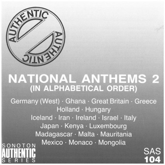 National Anthems, Vol. 2 (G - M)