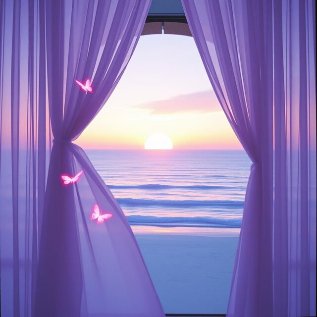 Soothing Piano Music for Sleep & Calm | Ocean Waves & Butterfly Dreams
