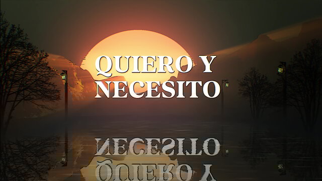 Quiero Y Necesito