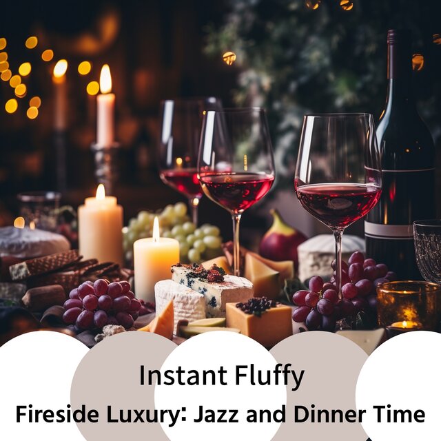 Fireside Luxury: Jazz and Dinner Time