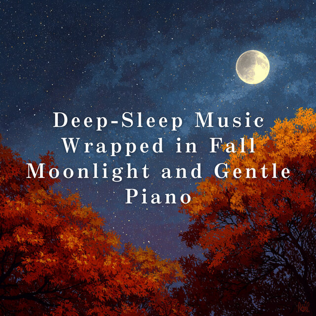 Deep-Sleep Music Wrapped in Fall Moonlight and Gentle Piano