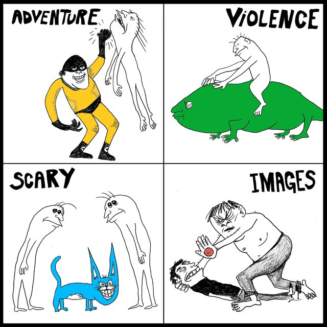 Adventure Violence, Scary Images