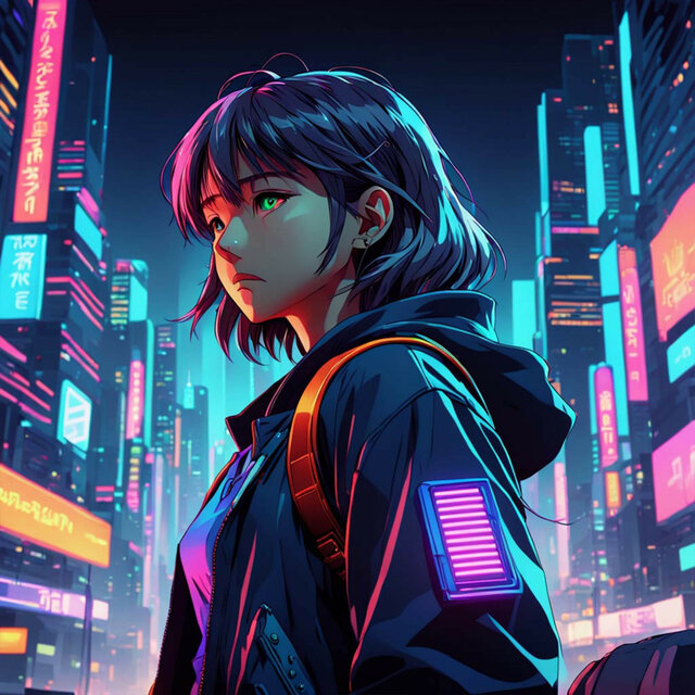 Neon Nights: Exam Study and Lofi Dreams