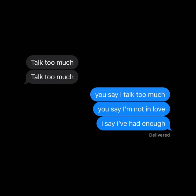 Talk Too Much