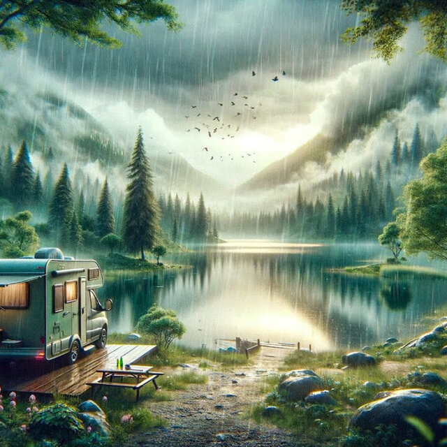 Lake Canopy Serenity (Birds)