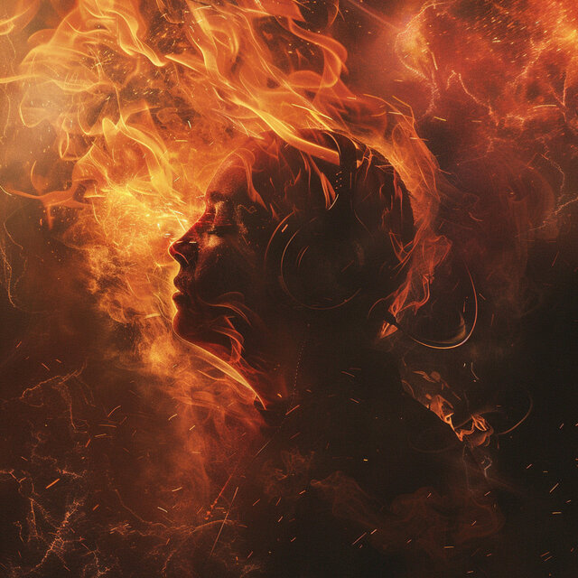 Fire Binaural Serenity: Calming Frequencies