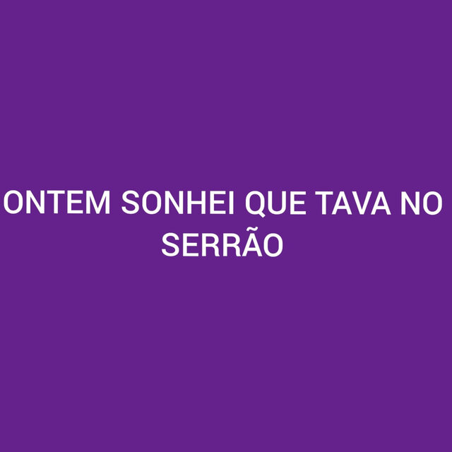 Ontem Sonhei Que Tava no Serrão (Remix)