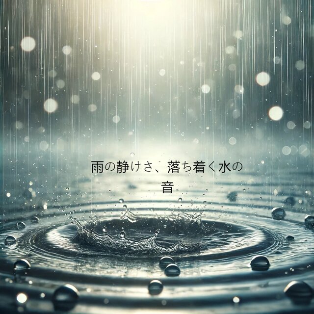 雨の静けさ、落ち着く水の音