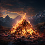 Gentle Firelight for Restful Pups