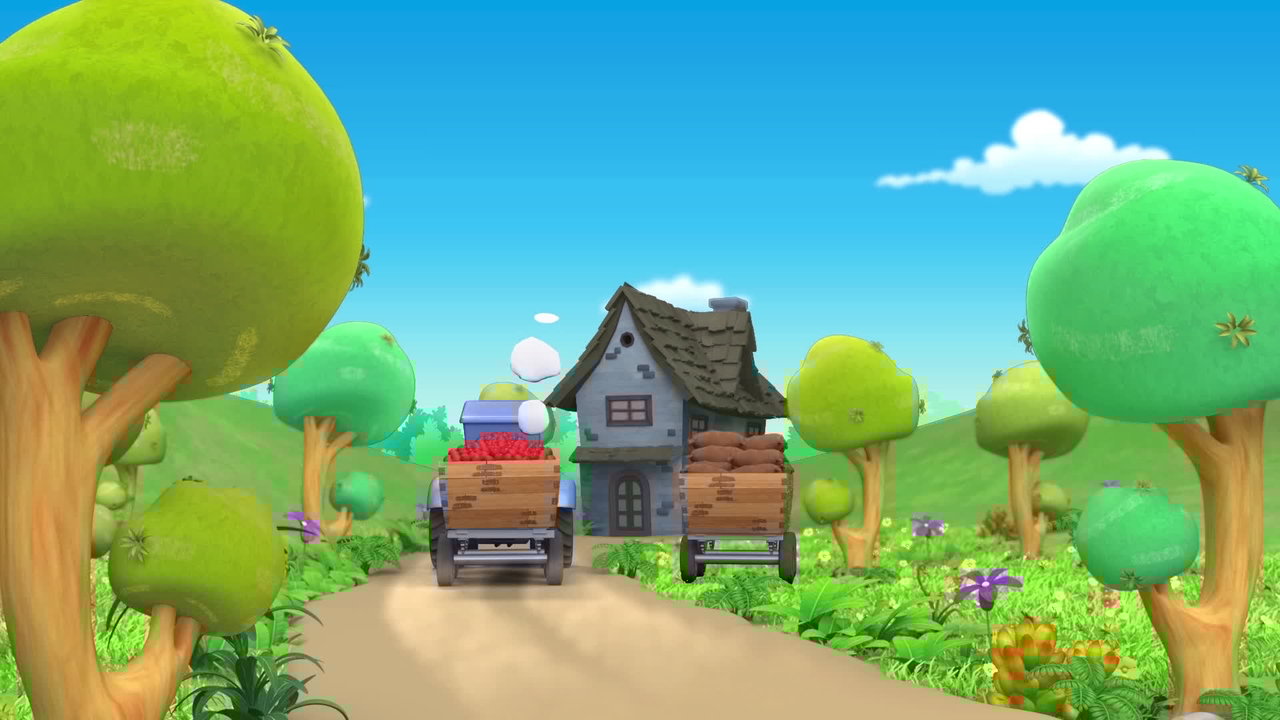 Le petit tracteur bleu