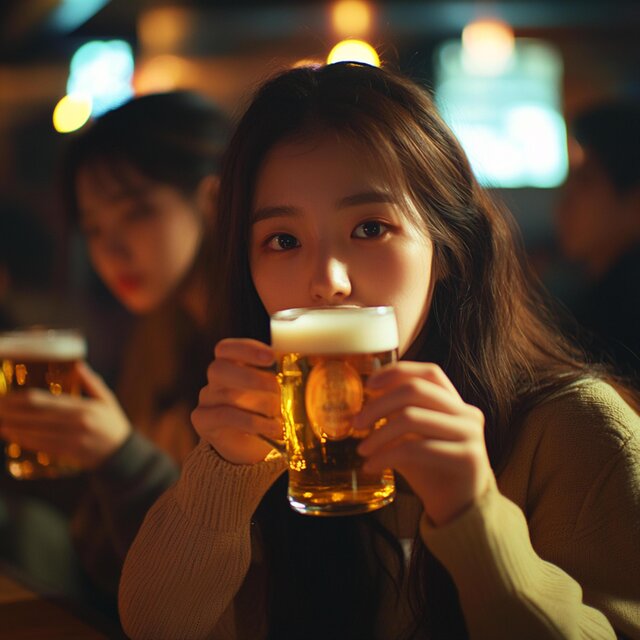 술 한잔 하고 갈래요?