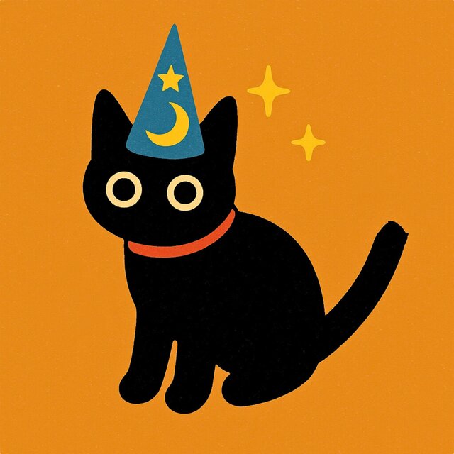 wizardly cat.