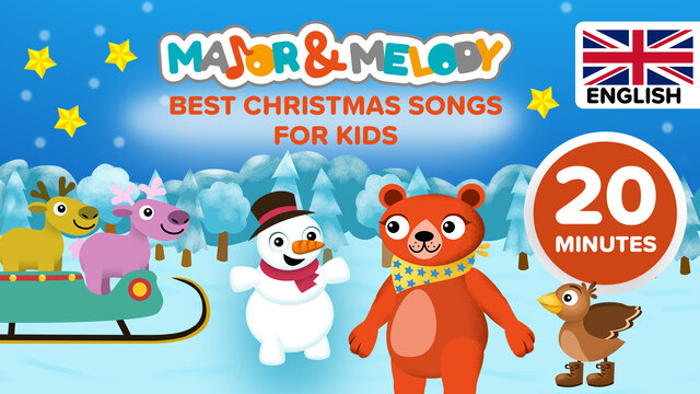Best christmas songs for kids (20 min - HQ audio production - English)