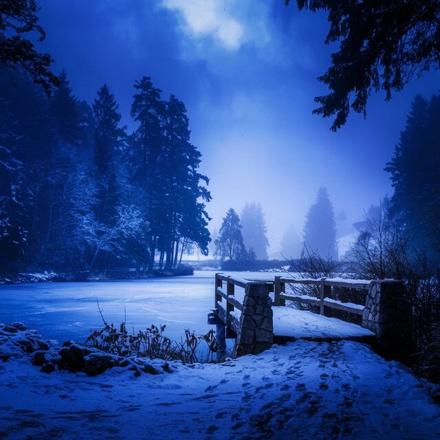 스산한 밤의 산책 (A walk on a bleak night)
