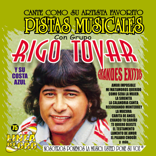 Pistas Musicales Con Grupo Grandes Exitos Rigo Tovar y Su Costa Azul